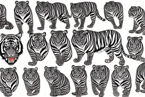 A tiger tattoo idea