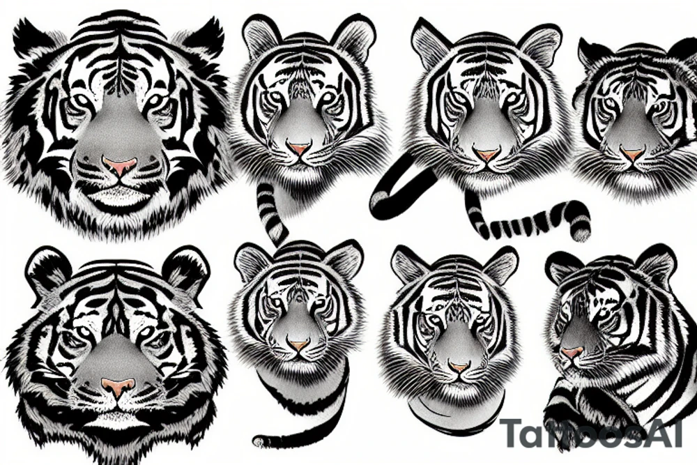 A tiger tattoo idea