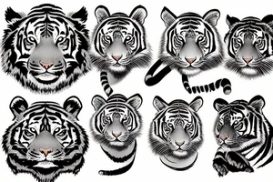 A tiger tattoo idea