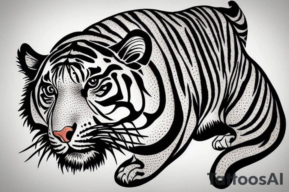 A tiger tattoo idea