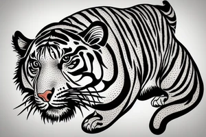 A tiger tattoo idea