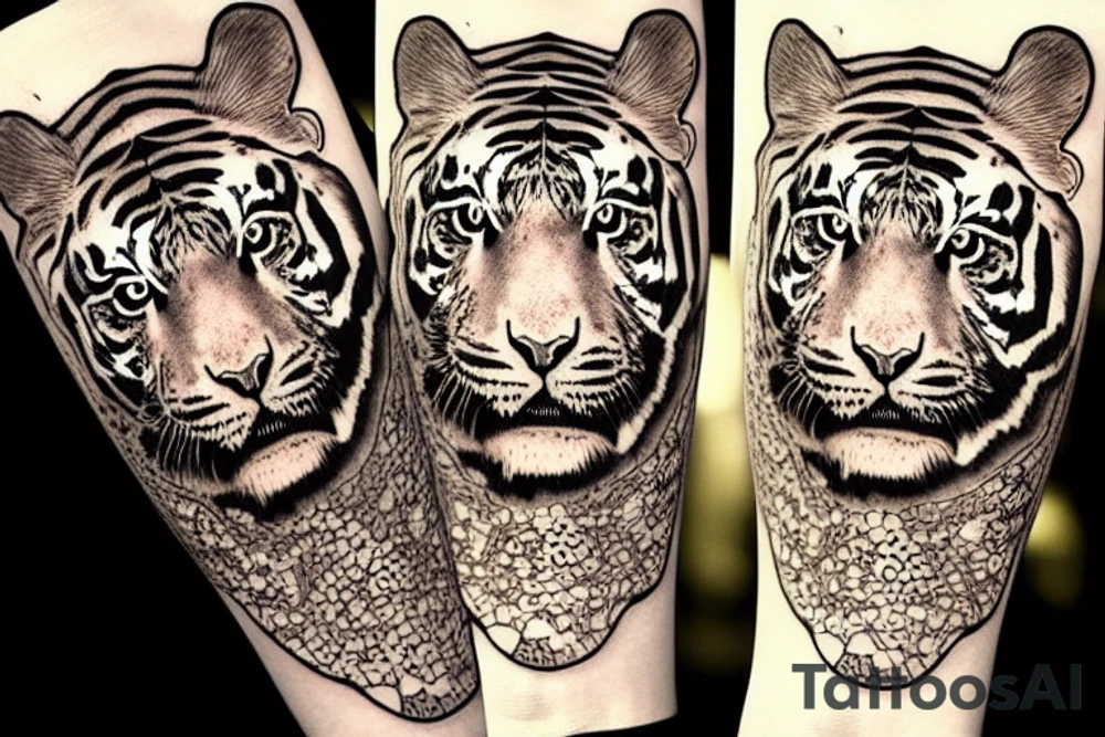 A tiger tattoo idea
