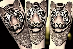 A tiger tattoo idea