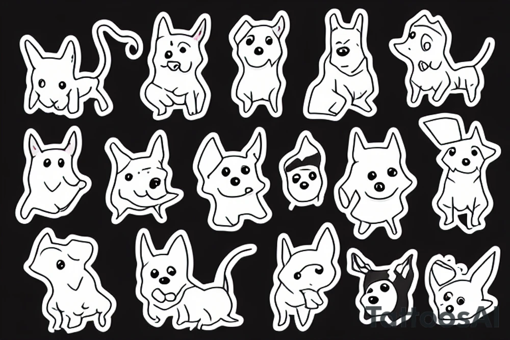 Silly dog tattoo idea