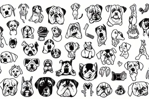 Silly dog tattoo idea