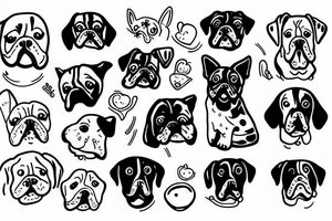Silly dog tattoo idea