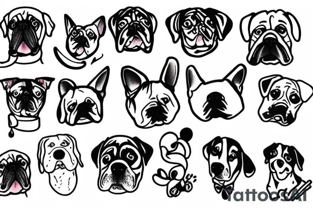 Silly dog tattoo idea