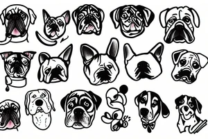 Silly dog tattoo idea