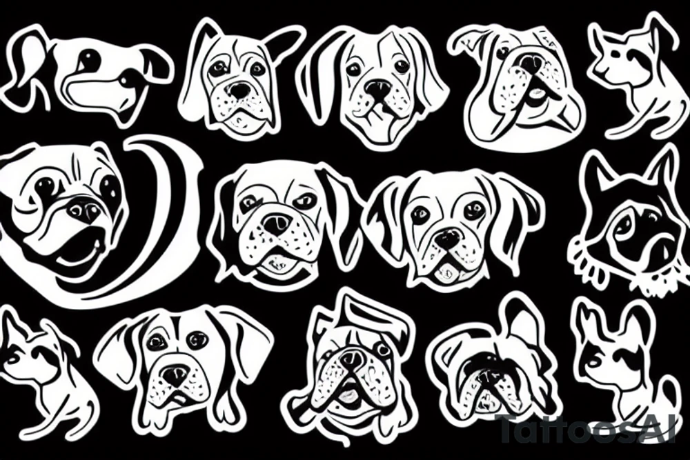 Silly dog tattoo idea