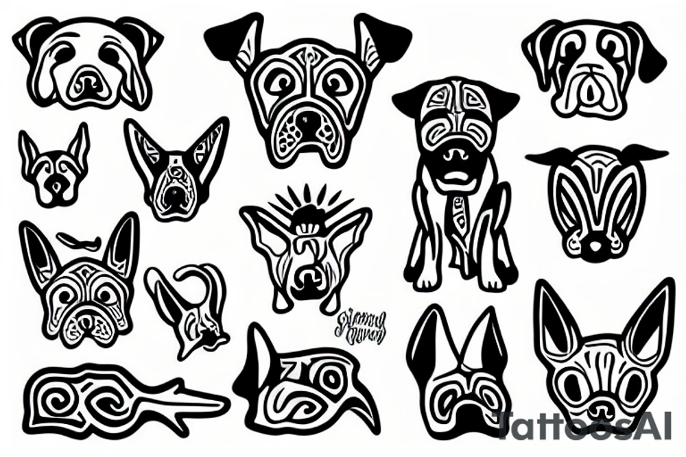 Silly dog tattoo idea