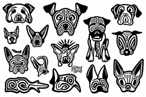 Silly dog tattoo idea