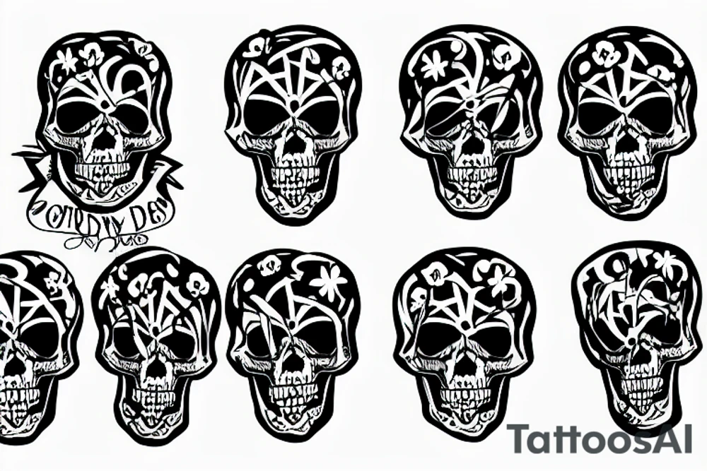 skeleton body wearing a suit tattoo idea