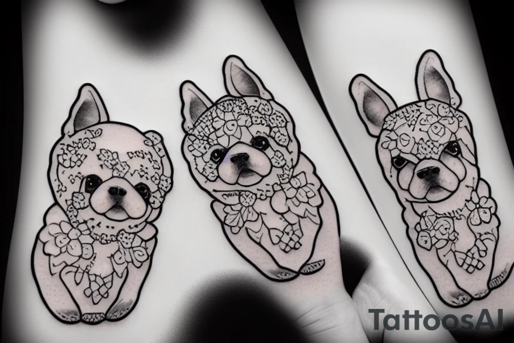 little fluffy dog tattoo idea