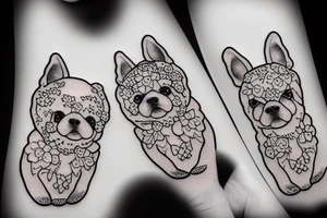 little fluffy dog tattoo idea