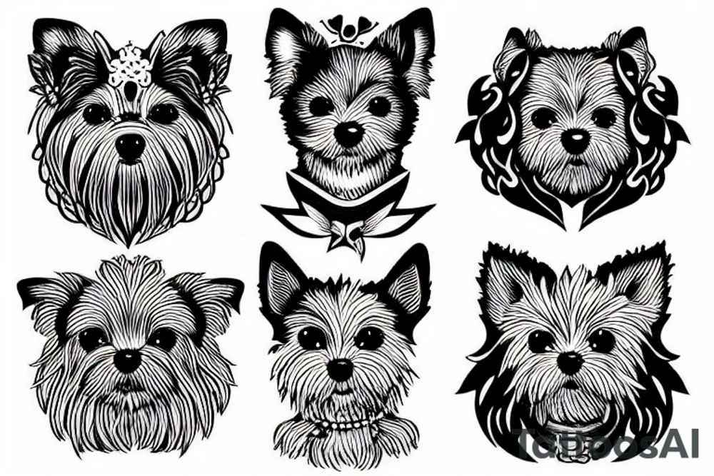 little fluffy dog tattoo idea