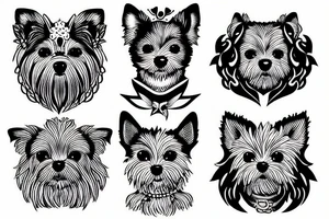 little fluffy dog tattoo idea