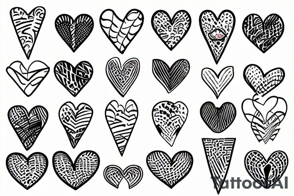 Vaffle heart tattoo idea