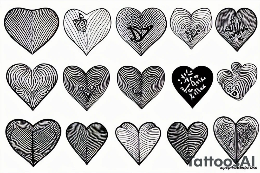 Vaffle heart tattoo idea