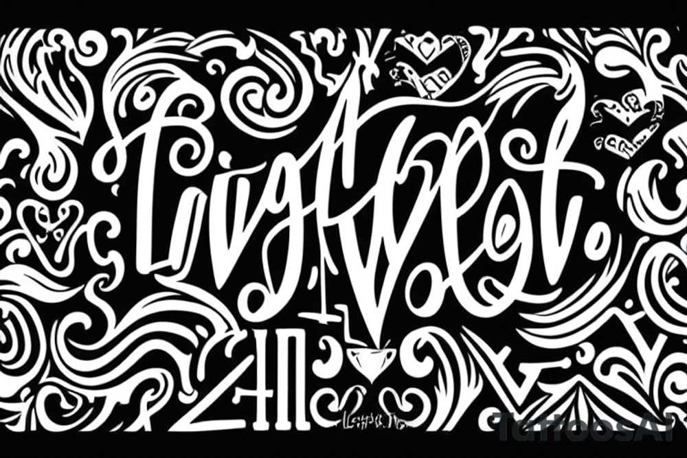 Live laugh love tattoo idea
