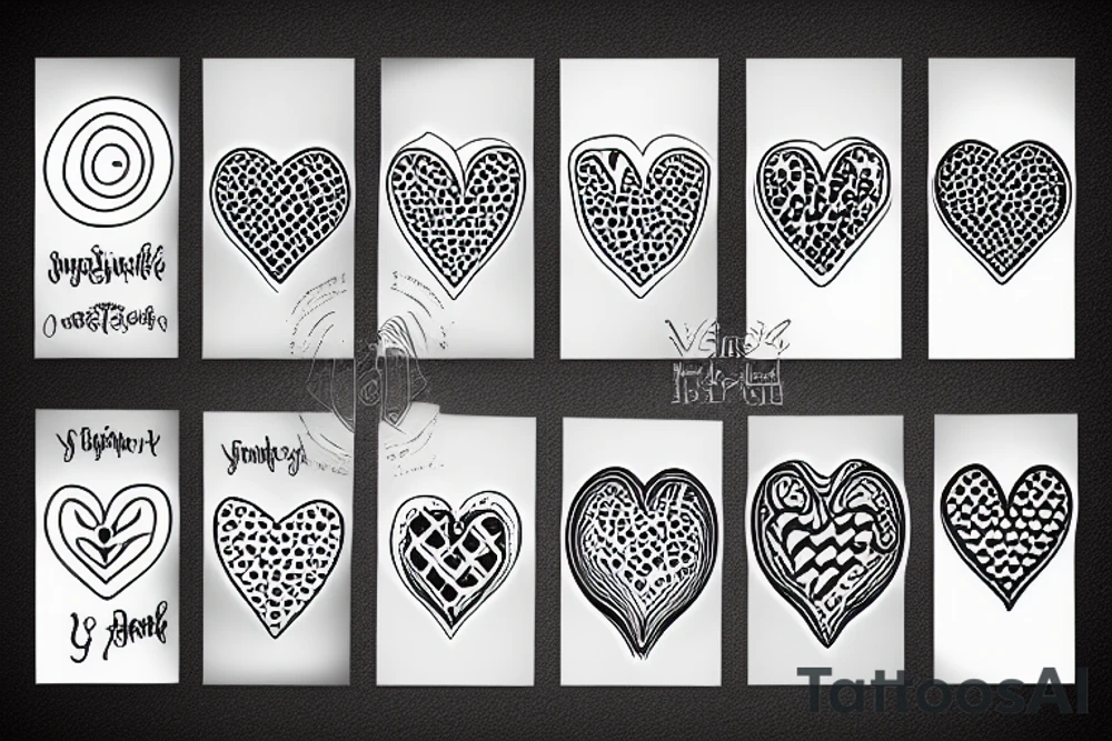 Vaffle heart tattoo idea
