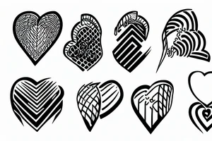 Vaffle heart tattoo idea