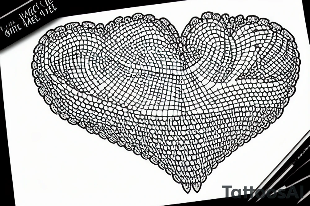 Vaffle heart tattoo idea