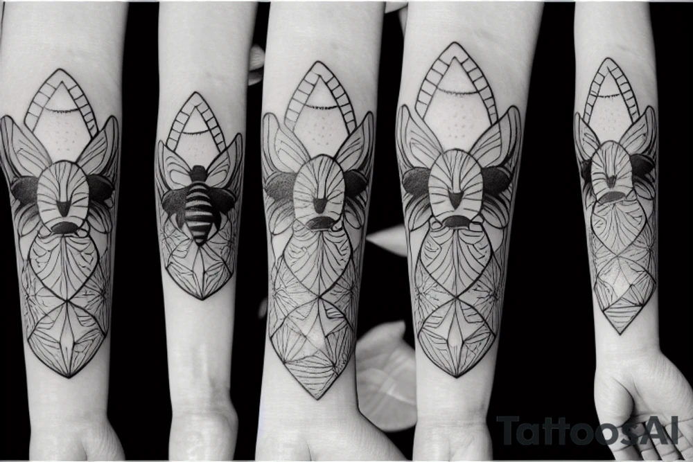 A cute Bee tattoo idea