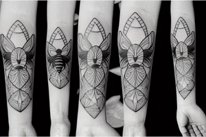 A cute Bee tattoo idea
