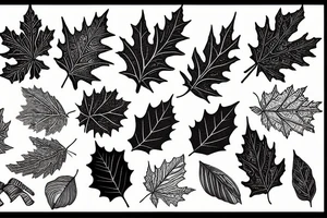 Oak leaf tattoo idea