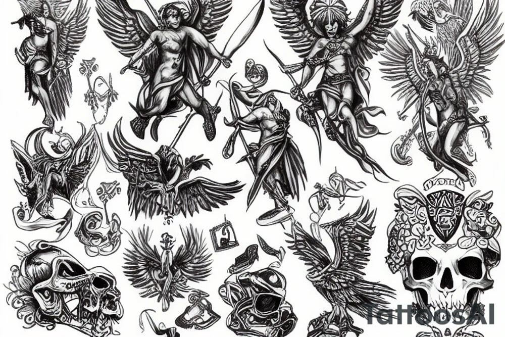 Saint Michael tattoo idea