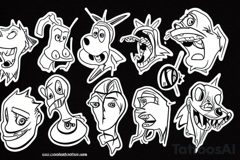 Courage the cowardly dog tattoo idea