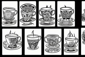 tea cup tattoo idea