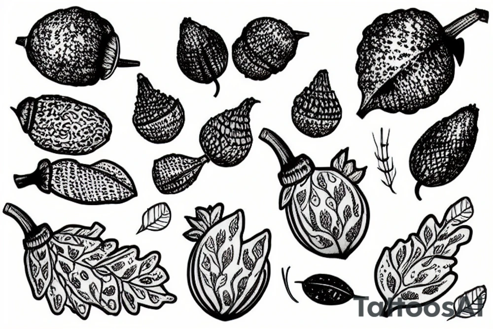 acorn tattoo idea