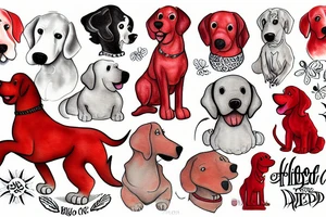 Clifford the big red dog tattoo idea