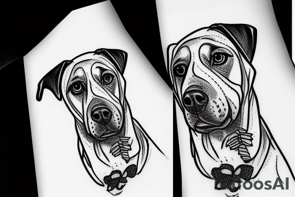 Labrador tattoo idea