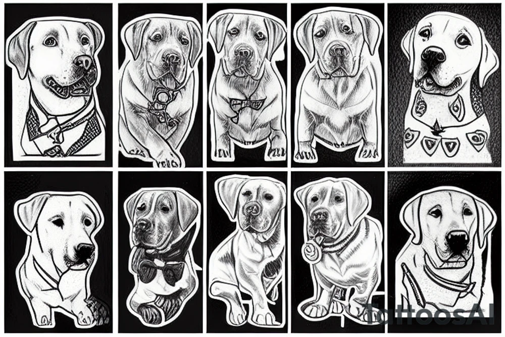 Labrador tattoo idea