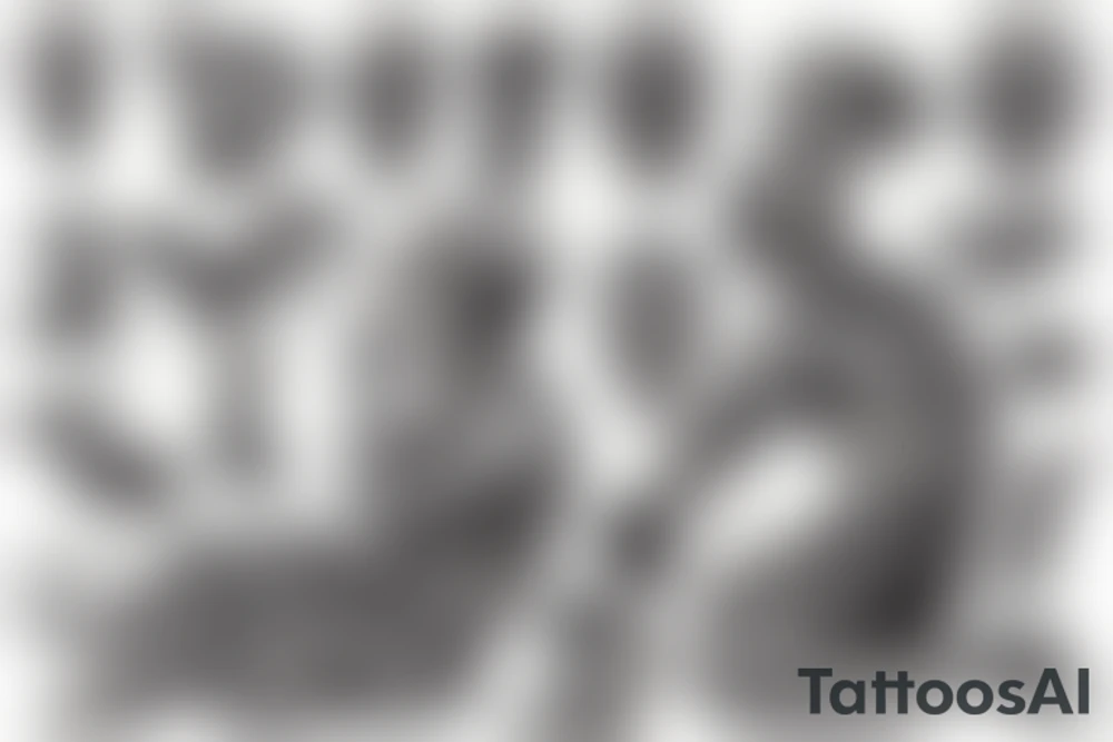 Thinker tied to the ground tattoo idea