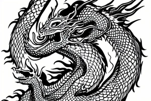Dragon wrapping around shoulder. Here be dragons tattoo idea