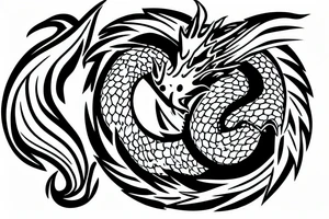 Dragon wrapping around shoulder. Here be dragons tattoo idea