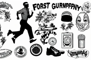 Forrest Gump running tattoo idea