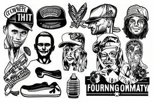 Forrest Gump running tattoo idea