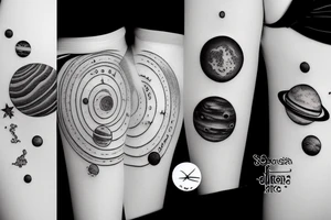 a solar system tattoo idea