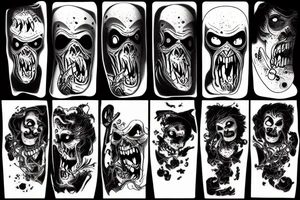 Scream ghost face tattoo idea