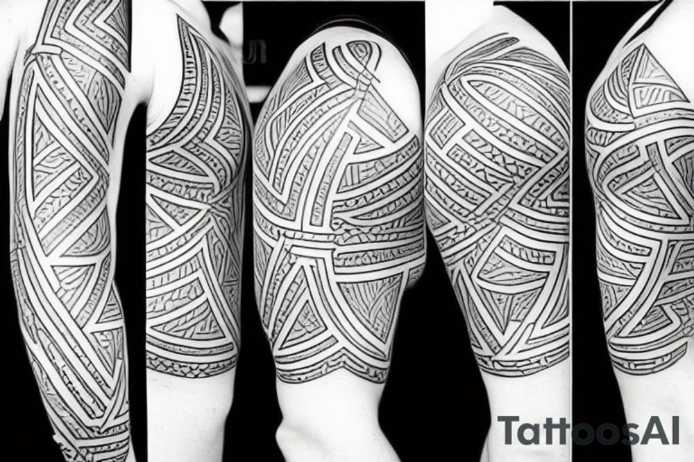 six corner star tattoo idea