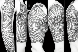 six corner star tattoo idea