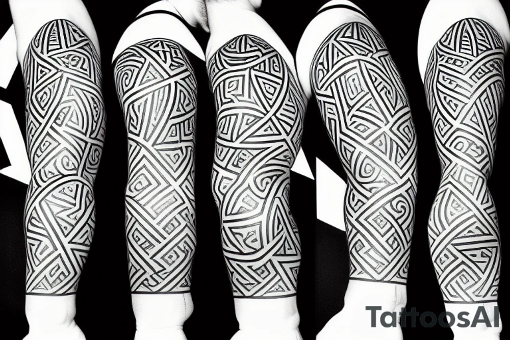 six corner star tattoo idea