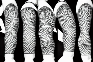 six corner star tattoo idea