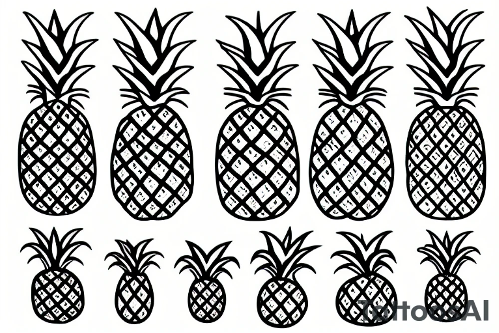 pineapple tattoo idea