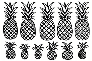 pineapple tattoo idea