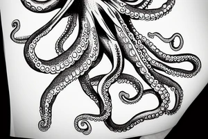 an octopus and an astronaut tattoo idea